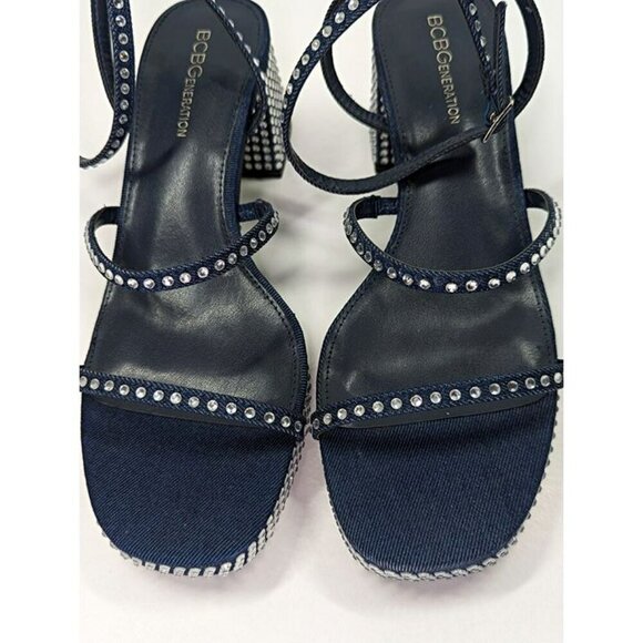 BCBGeneration Lissena-2 Women's Rhinestones Platform Sandal Size 8.5 MSRP $109 - Picture 4 of 6